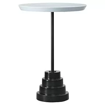 Столик кофейный sustainable collection, D37,7 см, серый/черный