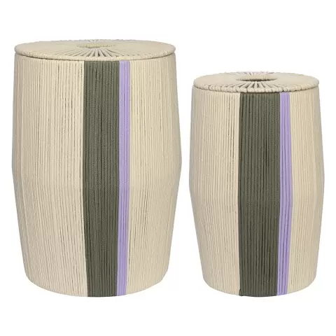Корзина плетеная conga grey из коллекции ethnic, размер l