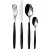 Набор из 24 столовых приборов Guzzini Cutlery My Fusion, черный