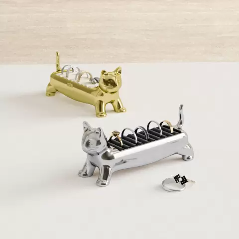 Держатель для колец и серег Umbra Ali Cat из металла, хром