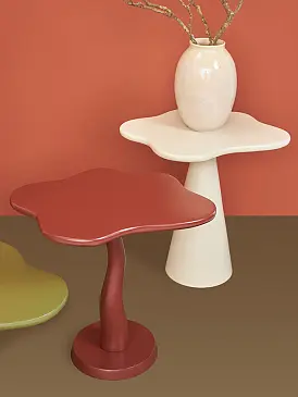 Столик приставной fluid, 56х49 см, сепия