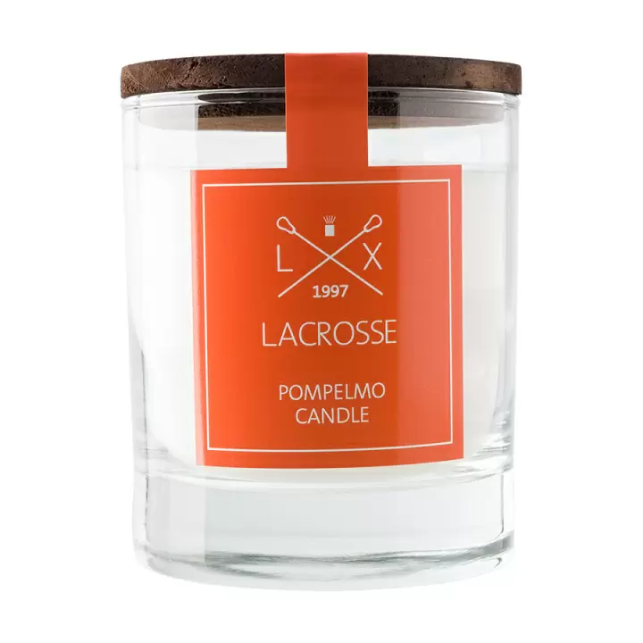 Свеча ароматическая в стекле круглая Ambientair Lacrosse Грейпфрут, 40 ч