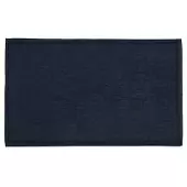 Коврик для ванной ворсовый из чесаного хлопка темно-синего цвета из коллекции Tkano Essential, 50х80 см