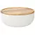Салатник с бамбуковой крышкой soft ripples, dual glazing, D22 см