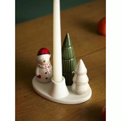 Подсвечник новогодний enchanted forest из коллекции new year essential, 14 см