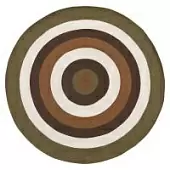 Ковер из хлопка target коричневого цвета из коллекции ethnic, D150 см