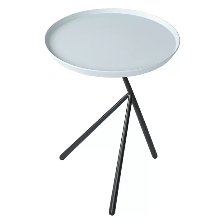 Столик приставной sustainable collection, D37,7 см, серый/черный