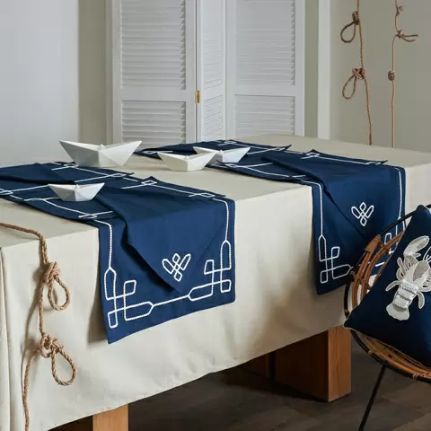 Салфетка под приборы navy story из коллекции sea treasures, 33х48 см