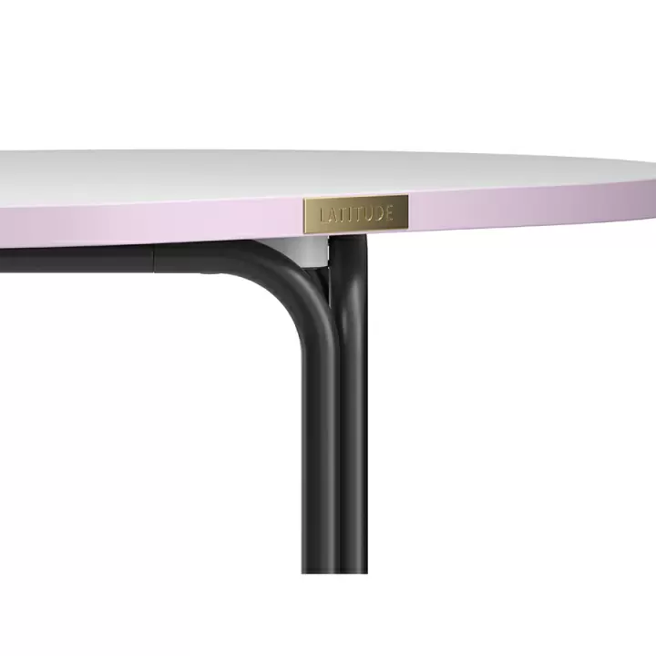 Столик кофейный ror, 75х50 см, черный/серый/розовый