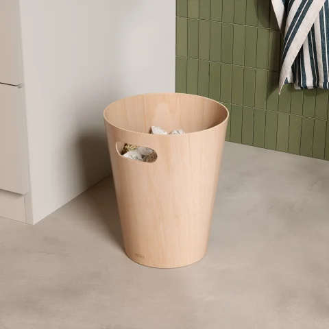 Корзина для мусора Umbra Woodrow, натуральное дерево