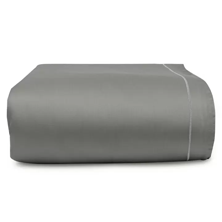 Комплект постельного белья из сатина серого цвета из египетского хлопка из коллекции essential, пододеяльник 200x220, 2 наволочки (50x70)