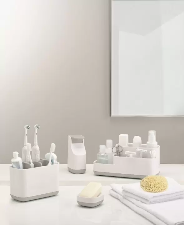 Органайзер для ванной комнаты EasyStore (белый/серый)