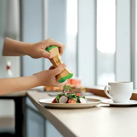 Набор мельниц для соли и перца OTOTO Twin Spice, ручные мельницы для специй из бука