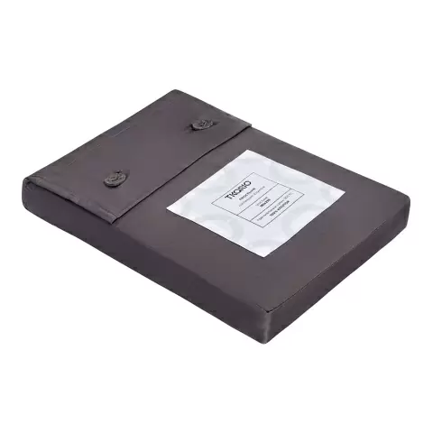 Простыня из премиального сатина темно-серого цвета из коллекции essential, 180х270 см