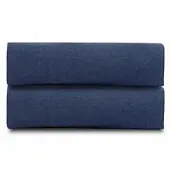 Простыня на резинке изо льна темно-синего цвета essential, 160х200х31 см