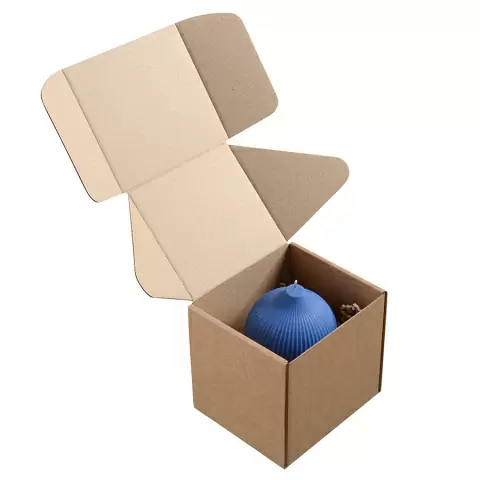Свеча декоративная ярко-синего цвета из коллекции edge, 10,5см