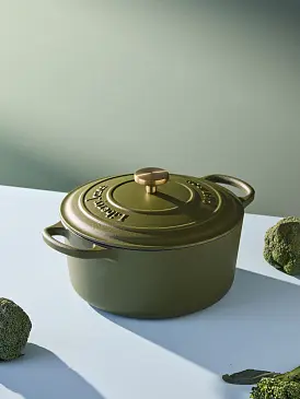 Кастрюля с крышкой из коллекции "Шеффилд", D26 см, 5 л, зеленая