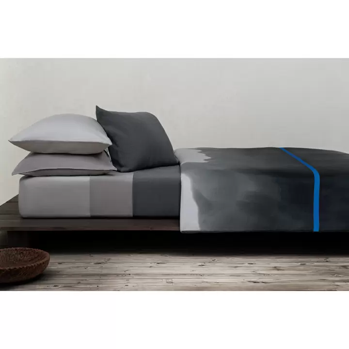 Комплект постельного белья из умягченного сатина из коллекции slow motion, electric blue, 200х220 см