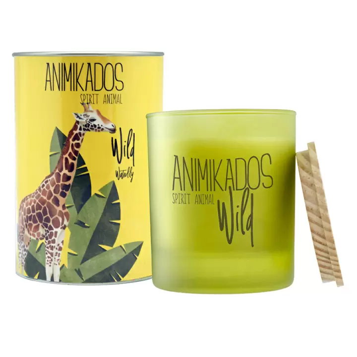 Свеча ароматическая Ambientair Wild Giraffe, Водная лилия, 40 ч_УЦЕНКА