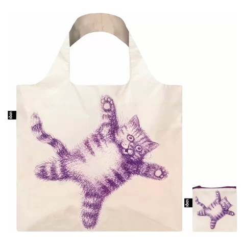 Складная сумка LOQI ARMANDO VEVE Flying Purr-ple Cat