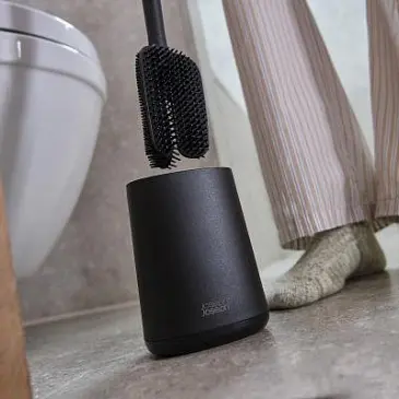 Ершик для унитаза с подставкой Joseph Joseph Flex 360 Lite, черный матовый