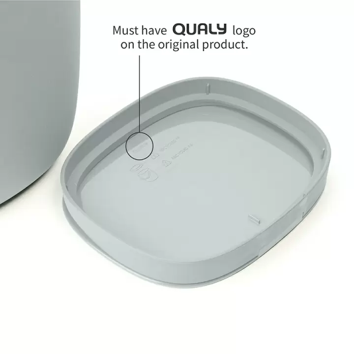 Контейнер для пищевых отходов Qualy Foody 3,5 л, серый