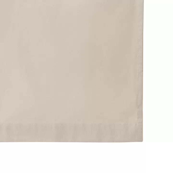 Штора из хлопка с помпонами бежево-серого цвета из коллекции essential, 150х290 см