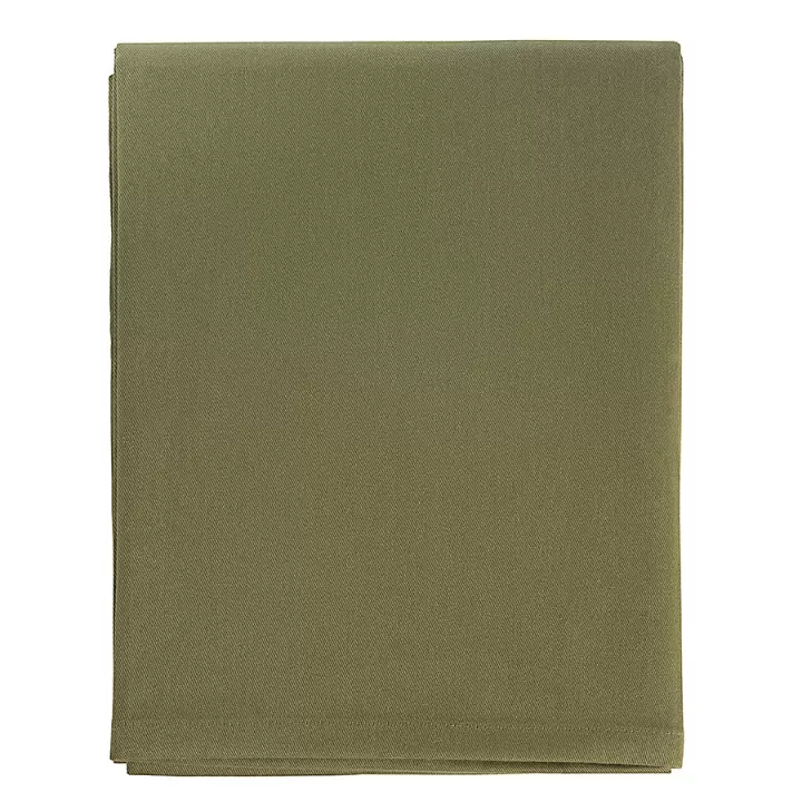 Скатерть из хлопка оливкового цвета из коллекции essential, 170х250 см