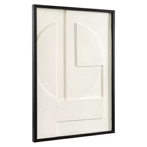 Панно декоративное с эффектом 3d minimalism, 50х70 см, белый\бежевый