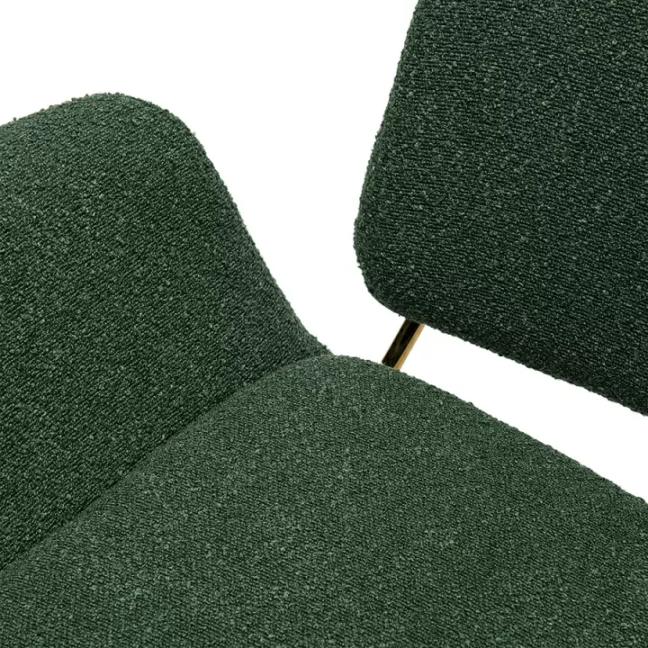 Лаунж-кресло hilde, букле, темно-зеленое
