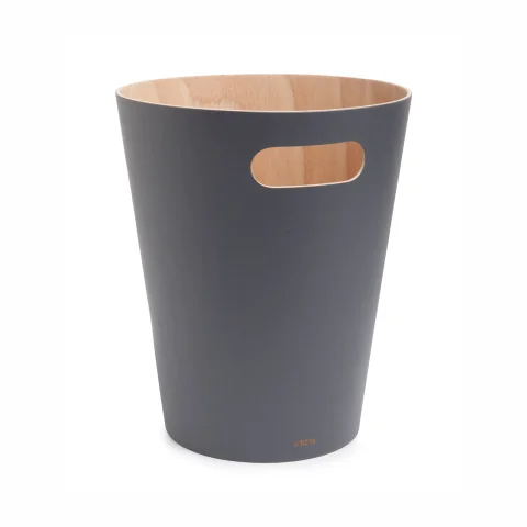 Корзина для мусора Umbra Woodrow, графит