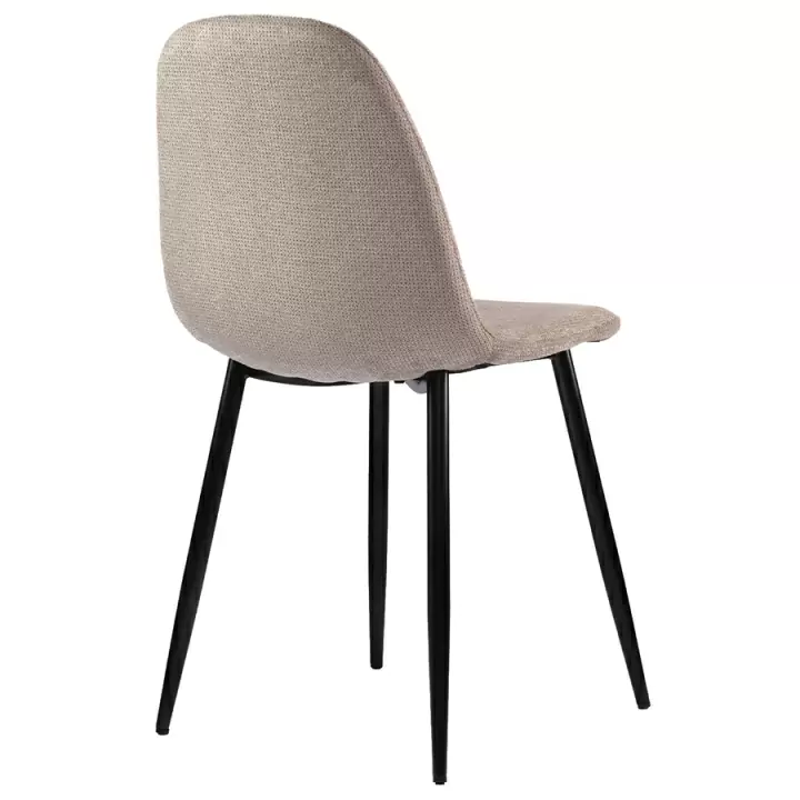 Набор из 4 стульев Bergenson Bjorn Breeze, фактурный шенилл, серо-коричневый
