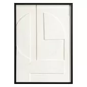 Панно декоративное с эффектом 3d minimalism, 50х70 см, белый\бежевый