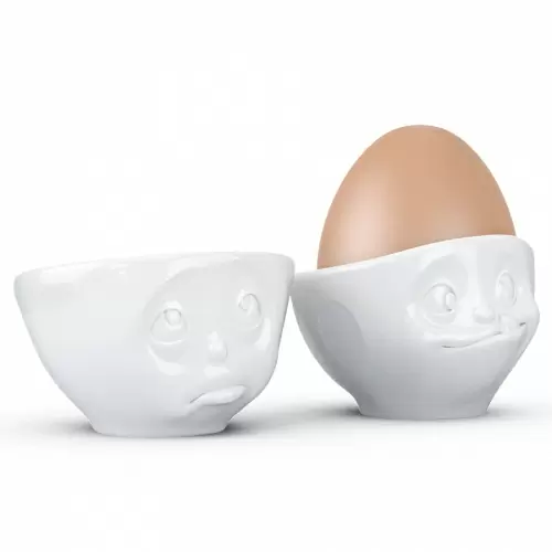 Набор подставок для яиц Tassen Oh please & Tasty, 2 шт, белый