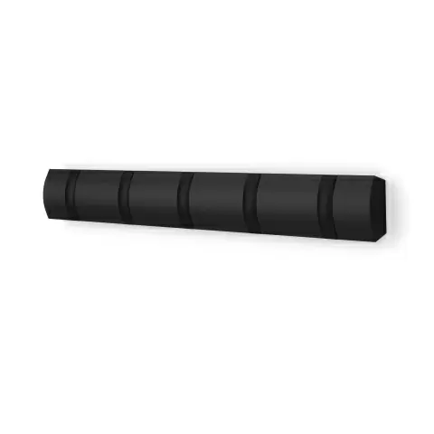 Вешалка настенная Umbra Flip 5 крючков, черная