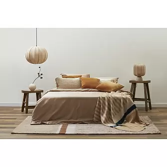 Чехол на подушку горчичного цвета clouds из коллекции ethnic, 35х60 см