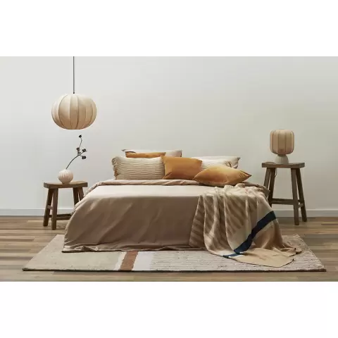 Чехол на подушку горчичного цвета clouds из коллекции ethnic, 35х60 см