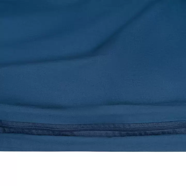 Комплект постельного белья полутораспальный темно-синего цвета из органического стираного хлопка Essential