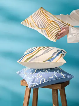 Чехол на подушку Незабудки из коллекции ethnic, 45х45 см
