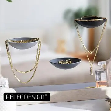 Полочка для украшений на зеркало Peleg Design Reflectrays — самоклеящиеся лотки, набор 3 шт