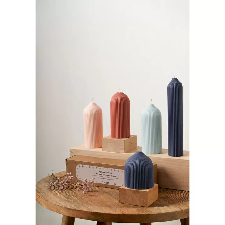Свеча декоративная террактового цвета из коллекции edge, 10,5см