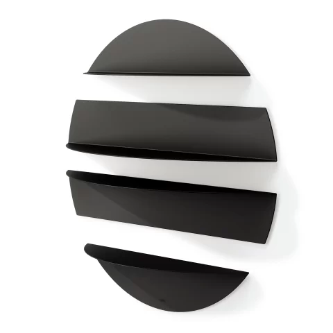 Набор настенных полок Umbra Solis, 4 шт, черные