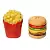 Набор из солонки и перечницы fast food, burger & f
