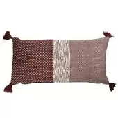 Подушка декоративная бордовая Ethnic, 30х60 см