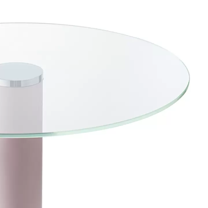 Столик кофейный hem, D48 см, розовый