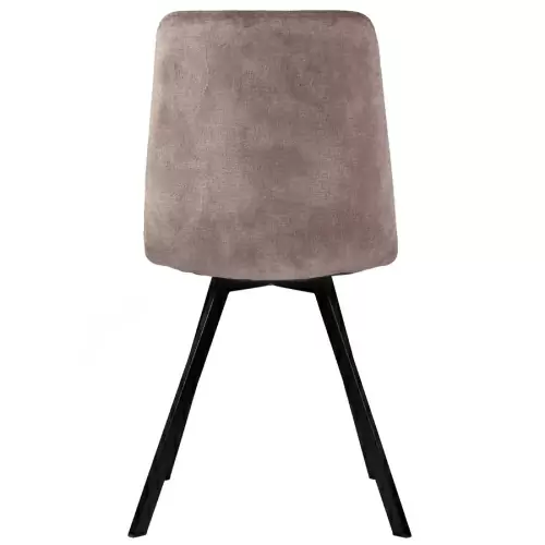 Набор из 4 стульев chili, винтажный велюр, серо-коричневый