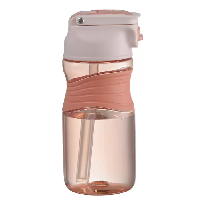Бутылка для воды Smart Solutions Slow Sip, 450 мл, розовая