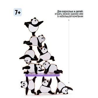 Игра на баланс Peleg Design Zen Panda, настольная игра с пандами для детей и взрослых