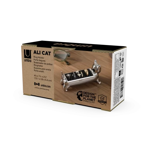 Держатель для колец и серег Umbra Ali Cat из металла, хром