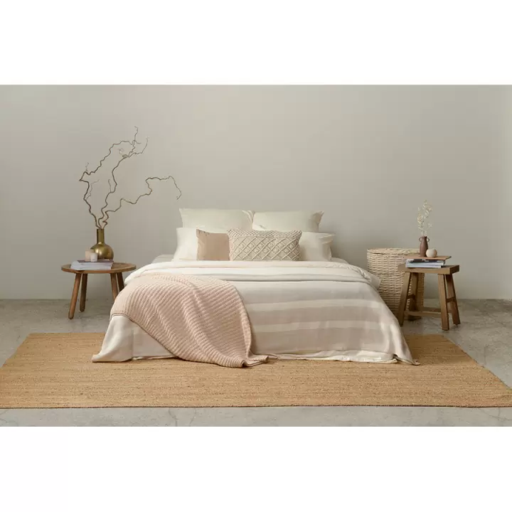 Комплект постельного белья из сатина белого цвета из коллекции essential, 200х220 см